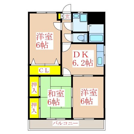 ドリームデュウの物件間取画像